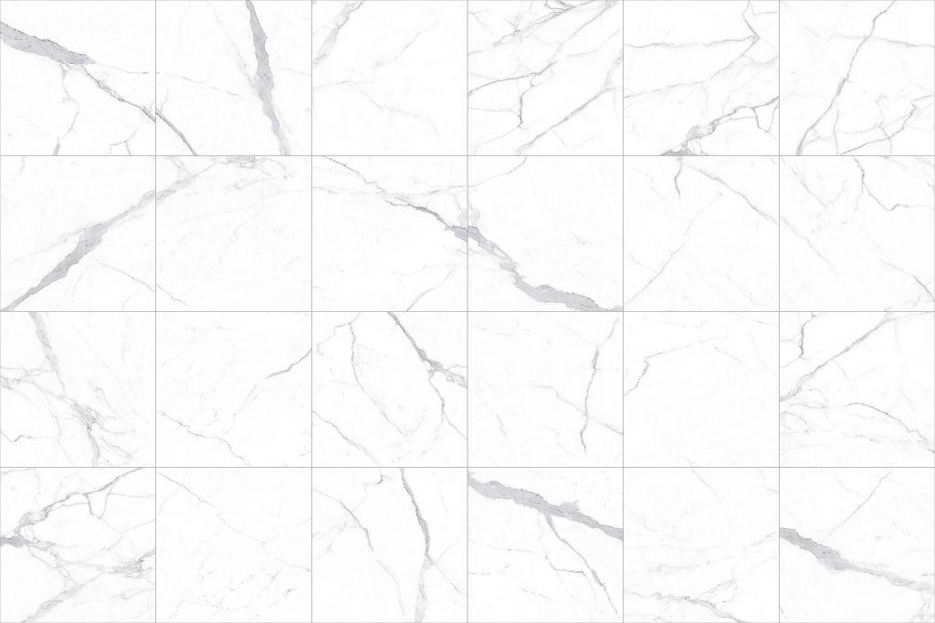 Statuario Classic Porcelain Tile X Akhal Tile Mosaic